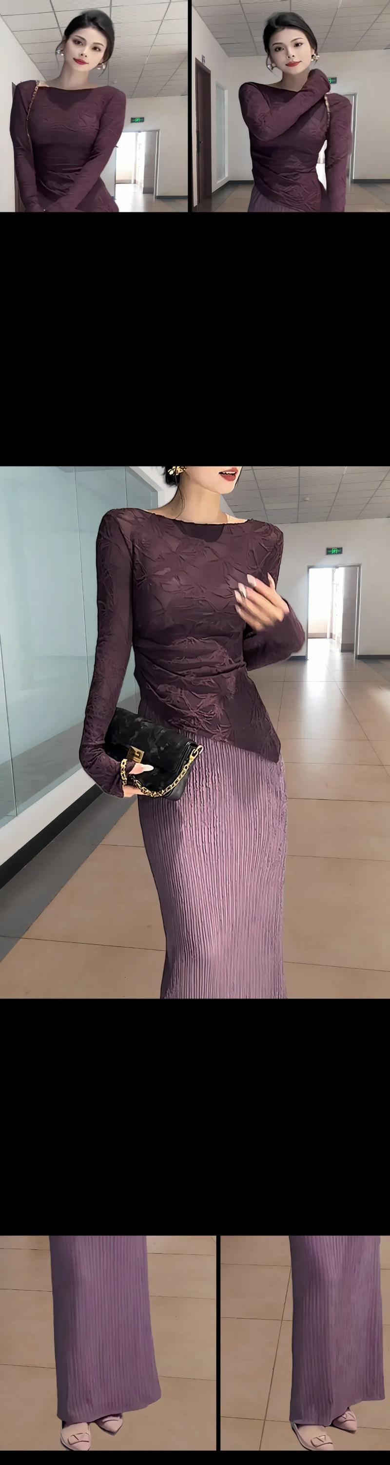 镂空蕾丝半身包臀长裙搭配图片_蕾丝长裙优雅性感，尽显女性魅力