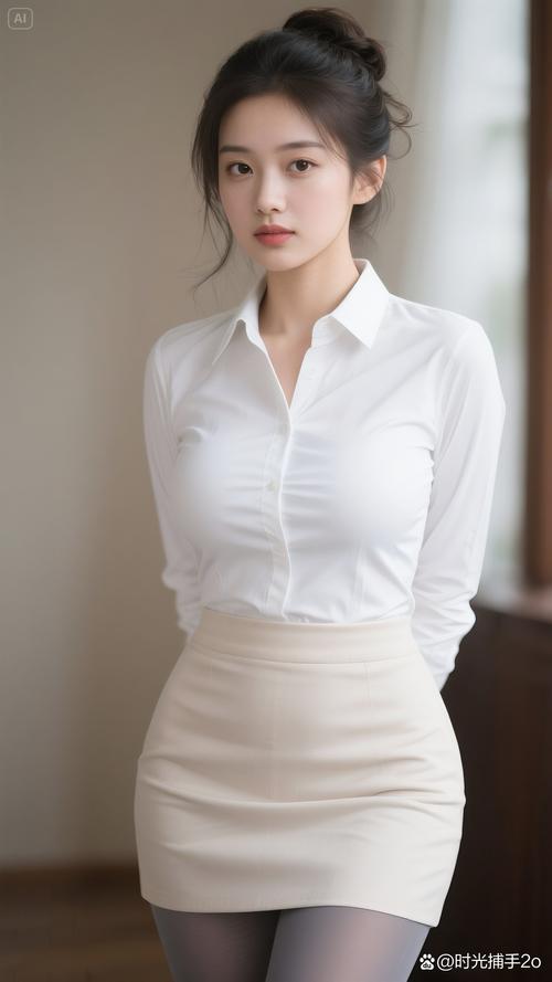 五十岁女人短裙配衬衫_五十岁穿短裙配衬衫显优雅，白衬衫配百褶裙时尚百搭