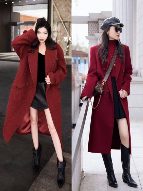 大红呢子大衣配什么内搭_红色大衣绝配内搭，气质时尚轻松选