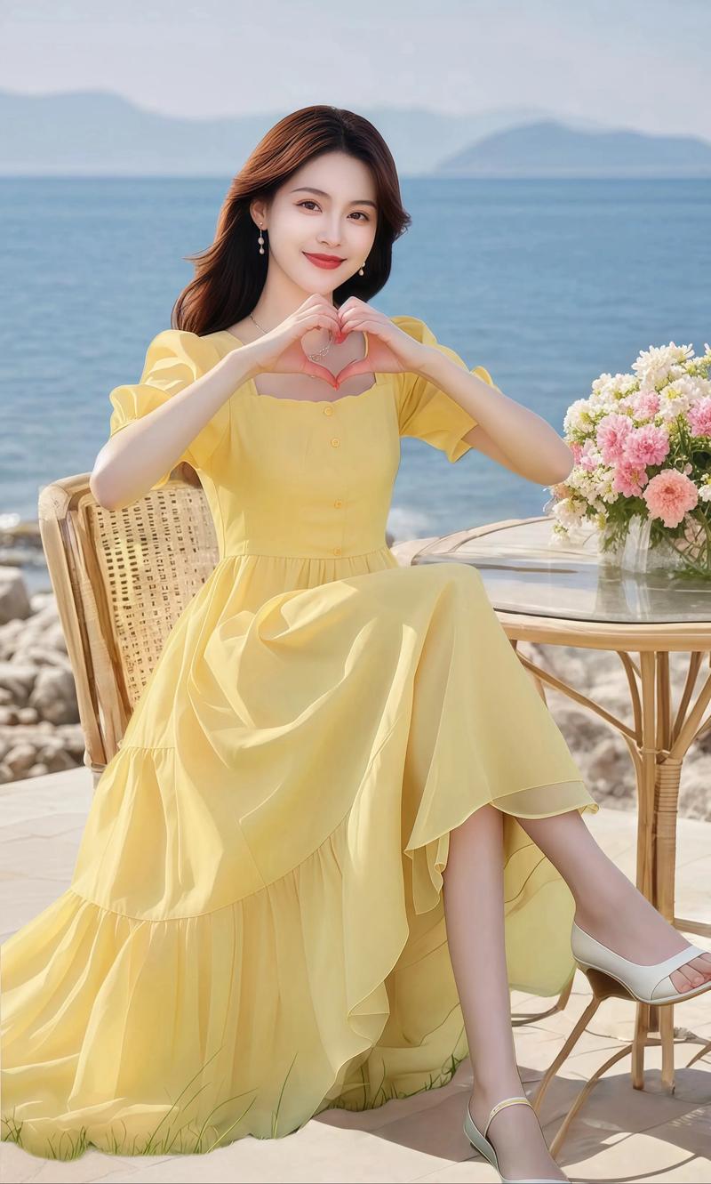 黄裙子搭配鞋子图片_时尚百搭，休闲优雅皆可穿