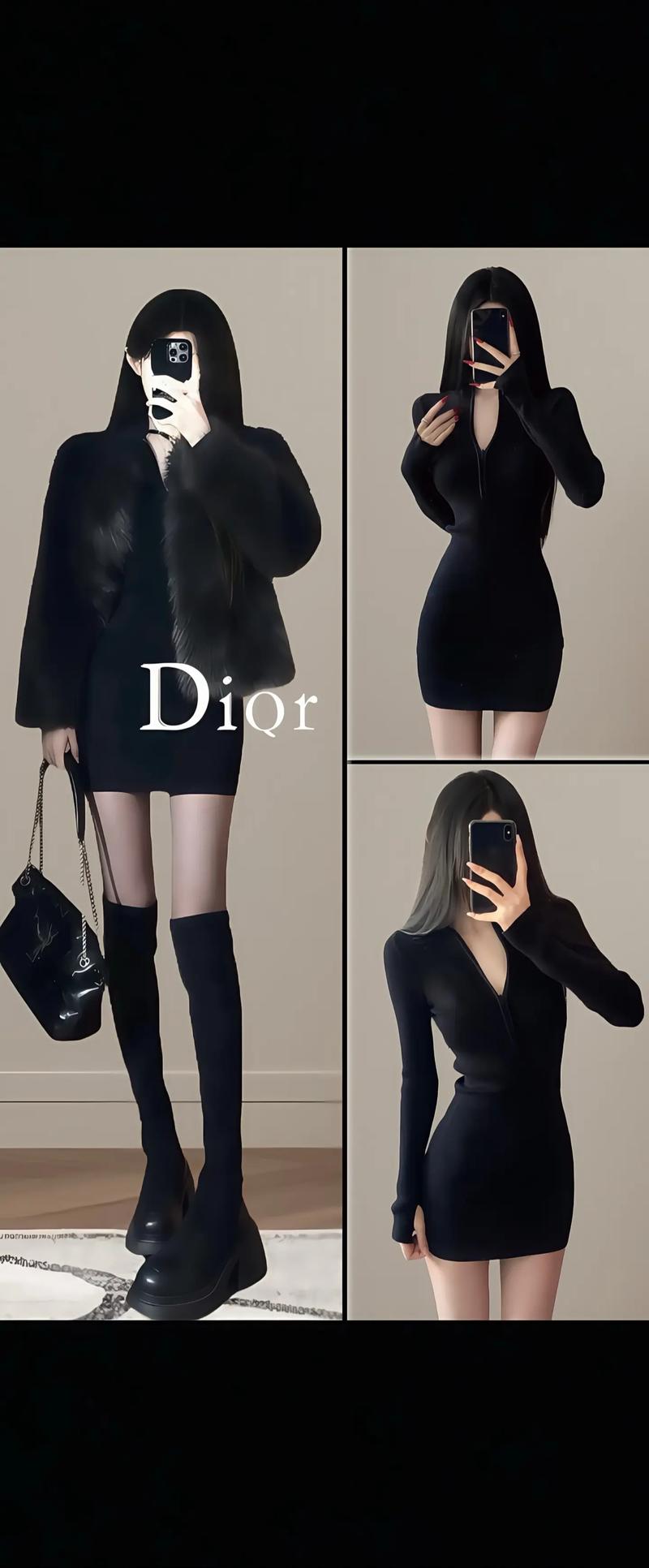 冬天包臀裙100种搭配图_显瘦显气质，优雅百搭