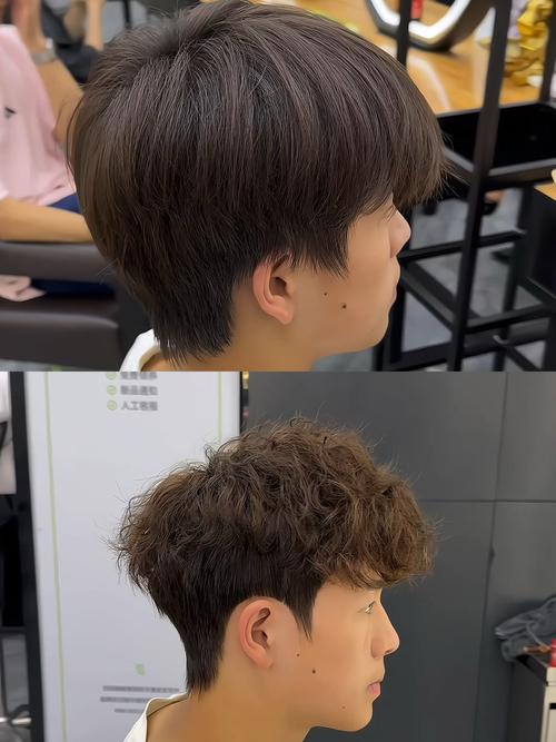 天生自来卷适合什么发型帅气_油头凯撒头寸头中分微卷