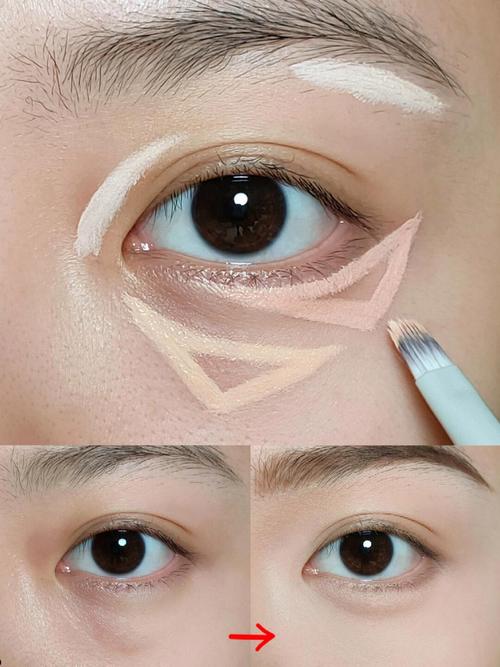 眼部化妆教程淡妆_眼影睫毛眼线唇腮红高光