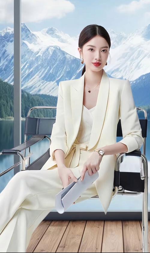 女士黄西装配什么颜色裤子_黄色西装巧搭显温柔，日常休闲职场皆适宜