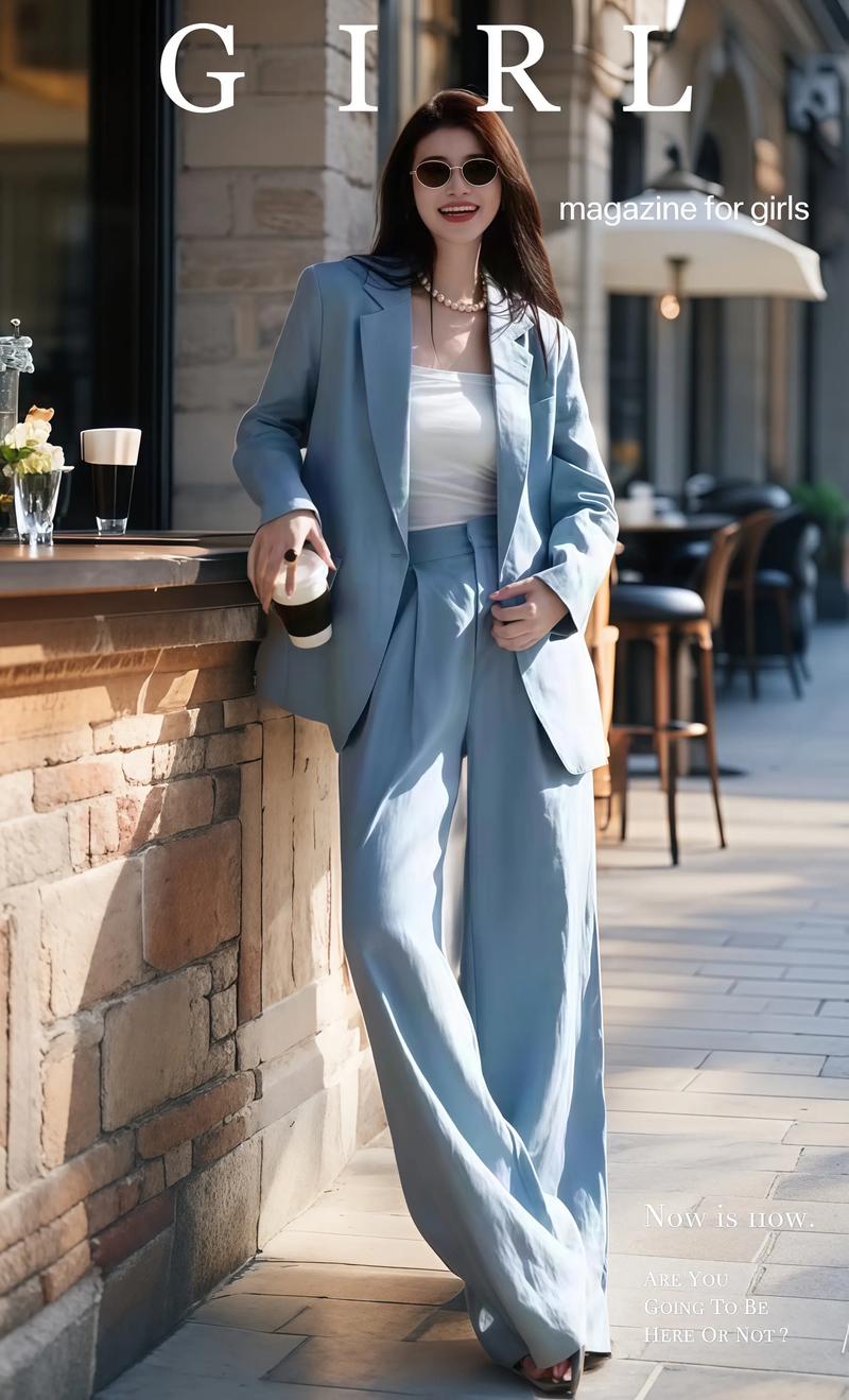 30-40岁女士西装搭配_30+女流行西装配裙，干练柔美显气质