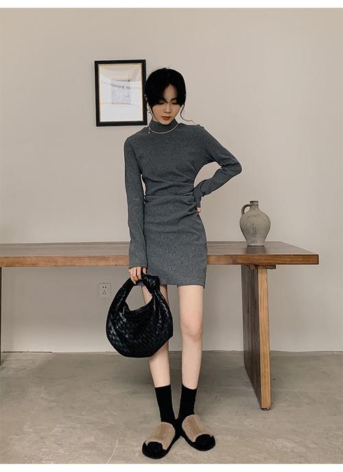 女生冬季包臀裙搭配_保暖又时尚穿搭