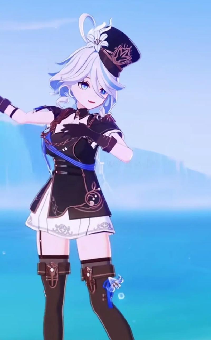 芙宁娜抹胸开叉裙搭配照片_芙宁娜cosplay获赞，粉丝期待更多精彩