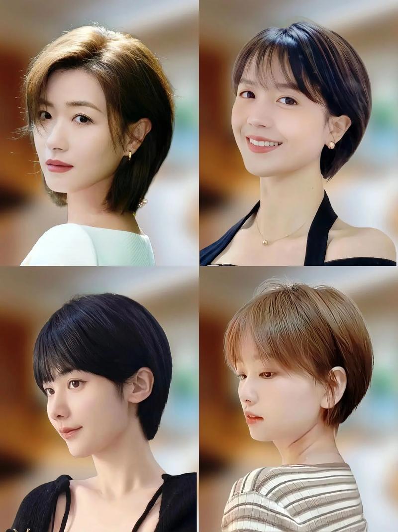 精致干练短发女_自信百搭，展现你的多面魅力