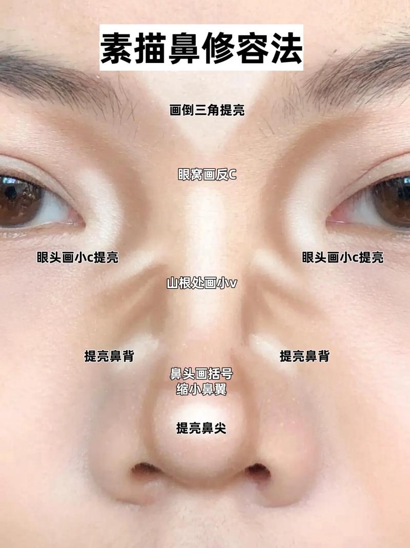 鼻孔大但鼻梁高能用化妆遮吗_光影技巧改善鼻孔毛孔，自信最美