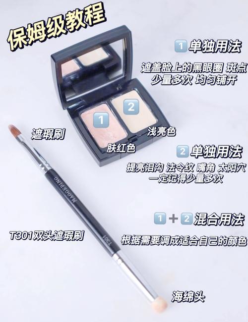 专遮眼部泪沟遮瑕膏_橘调黄皮粉调白皮