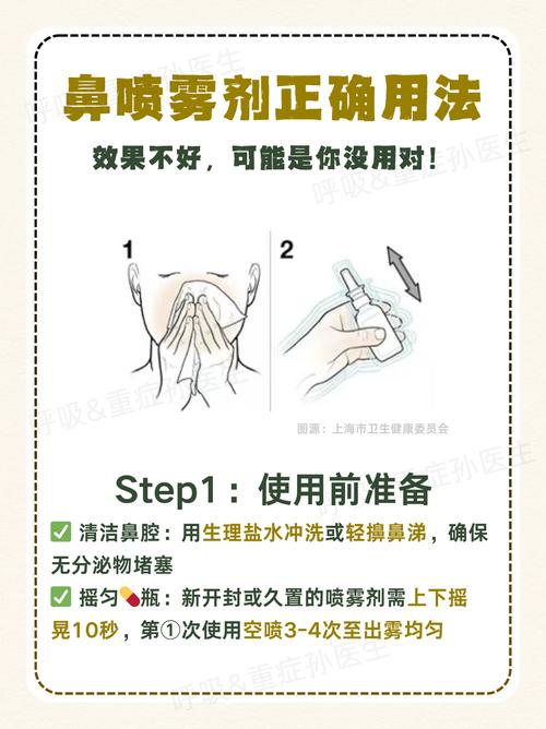 鼻炎喷雾正确使用方法_鼻腔清洁护理小贴士