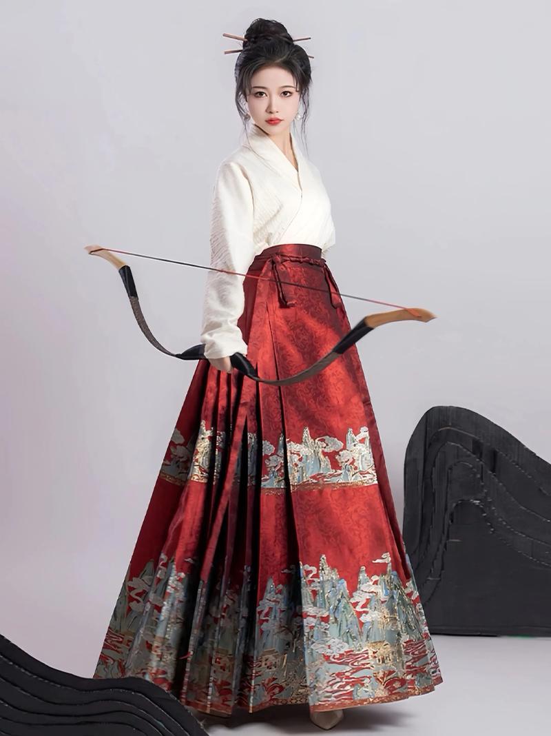 马面裙日常穿搭_百搭汉服，日常时髦新宠