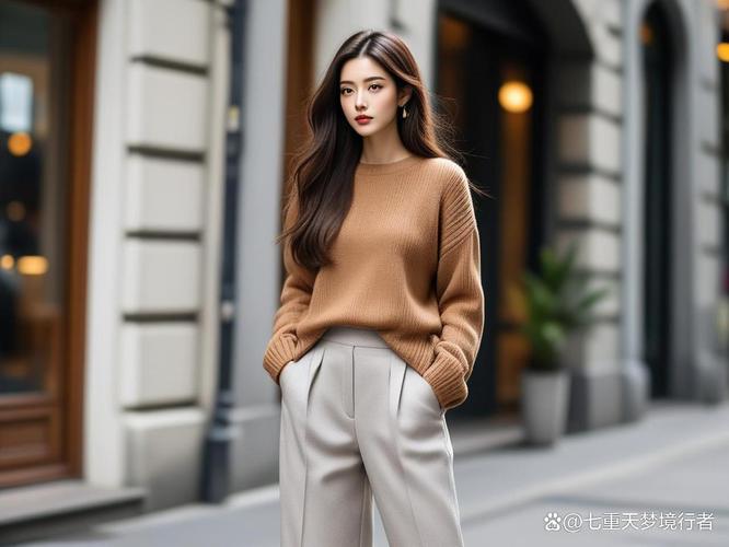 褐色上衣搭配什么颜色的裤子_经典撞色，休闲职场皆宜