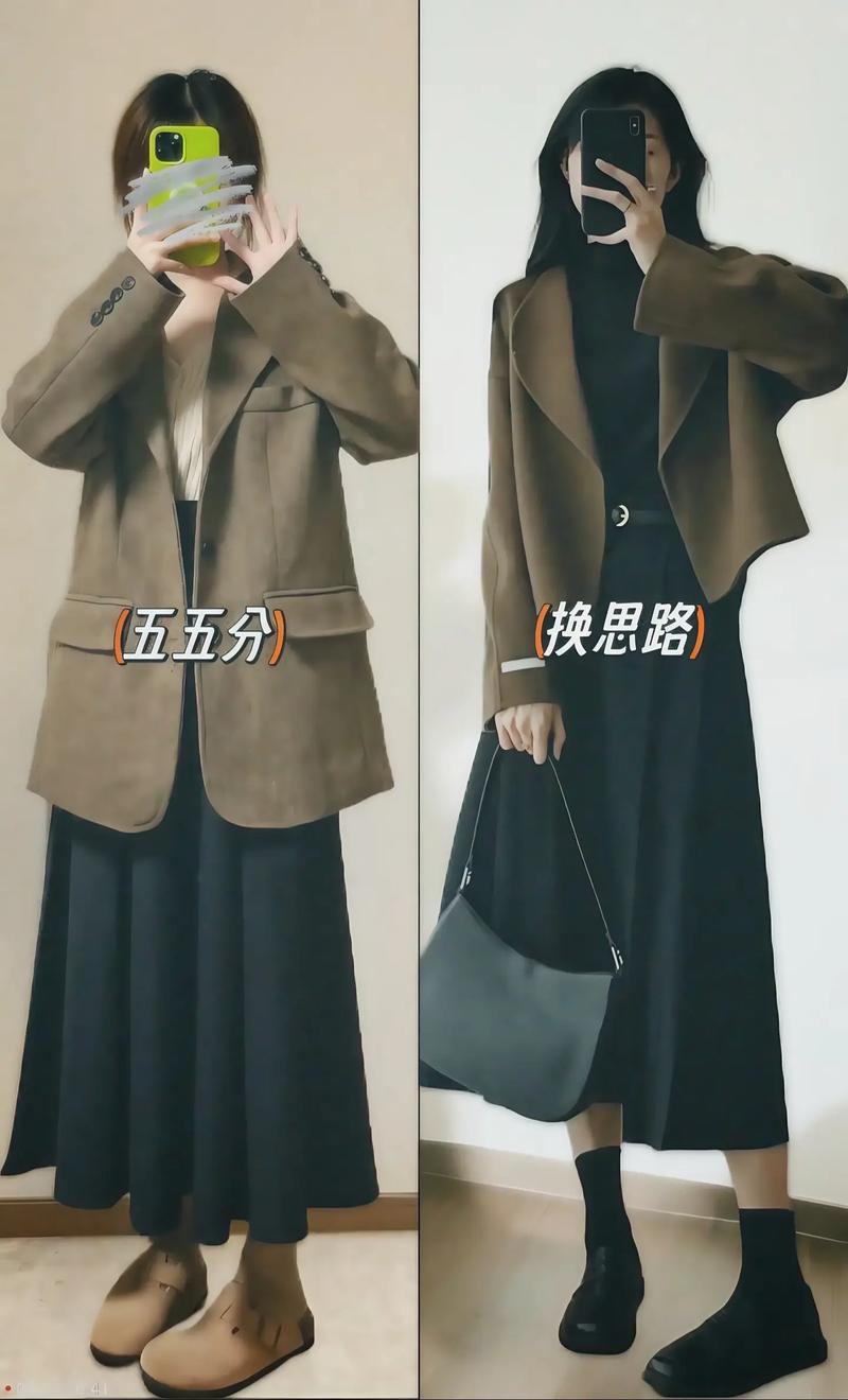 毛呢裙子配什么上衣_秋冬季百搭时尚单品
