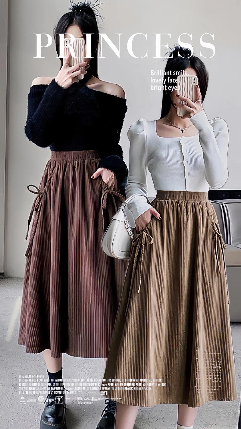 灯芯绒裙最简单穿法_灯芯绒裙搭高领衫 暖秋复古通勤约会穿 灯芯绒裙最简单穿法_灯芯绒裙搭高领衫 暖秋复古通勤约会穿