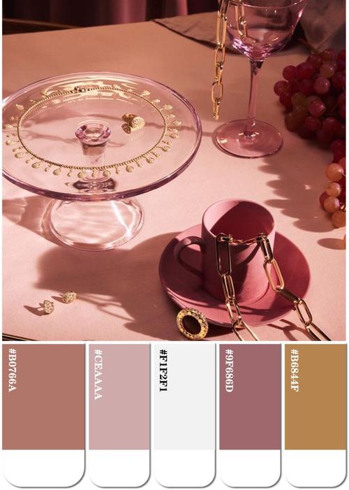 皮粉色的最佳配色是什么_温柔元气奢华风格