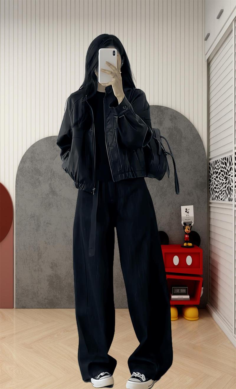 短黑色皮衣配什么裤子_百搭时尚,多种搭配风格 短黑色皮衣配什么裤子_百搭时尚,多种搭配风格