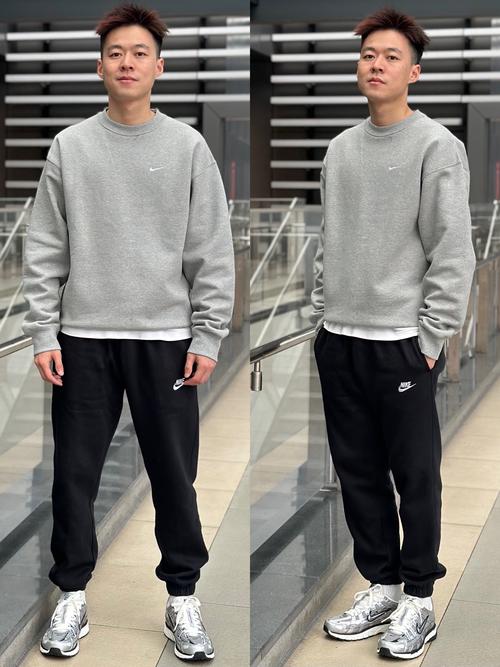 深灰色裤子和黑色外套配吗_黑外套配深灰裤，搭件红T活力显年轻