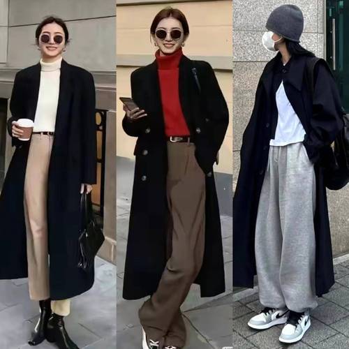 毛呢大衣搭配裤子 万能型_显瘦又时髦，百搭又高级！