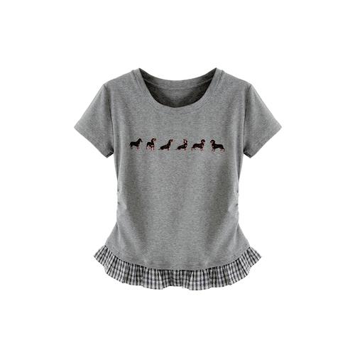 深灰色t恤配什么颜色半身裙_深灰T恤配半裙,风格多变显气质 深灰色t恤配什么颜色半身裙_深灰T恤配半裙,风格多变显气质