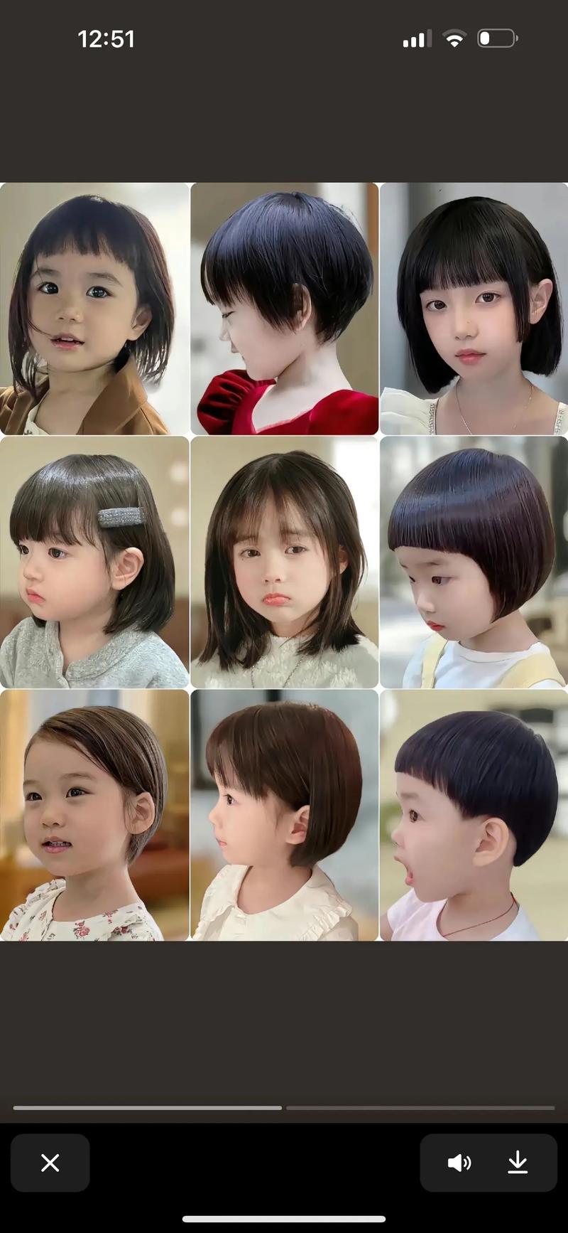 两岁女宝的发型_活泼短发或淑女中长发，简单易打理！