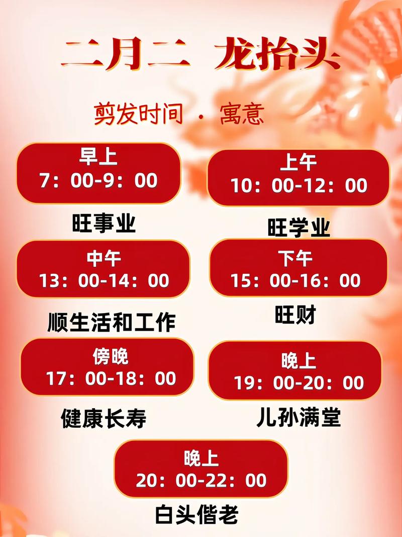 2月2龙抬头几点剪头发_二月二剃龙头，选时迎好运！