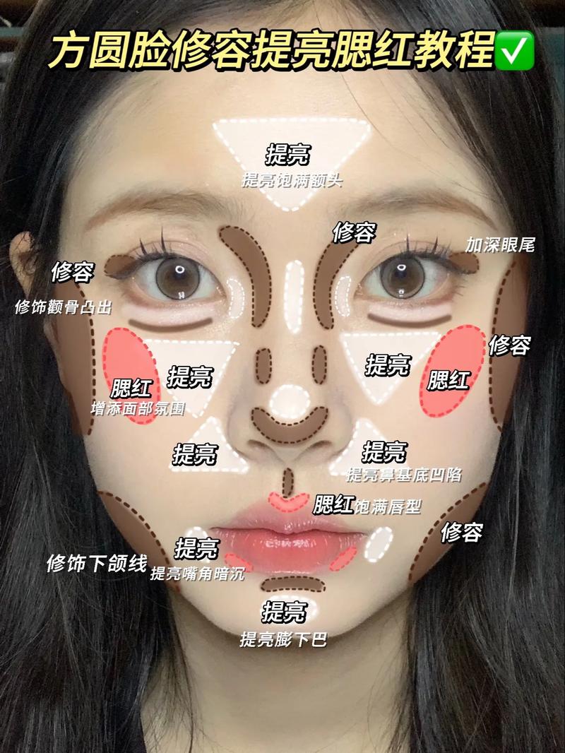 圆形脸化妆技巧_显小立体,自然元气 圆形脸化妆技巧_显小立体,自然元气