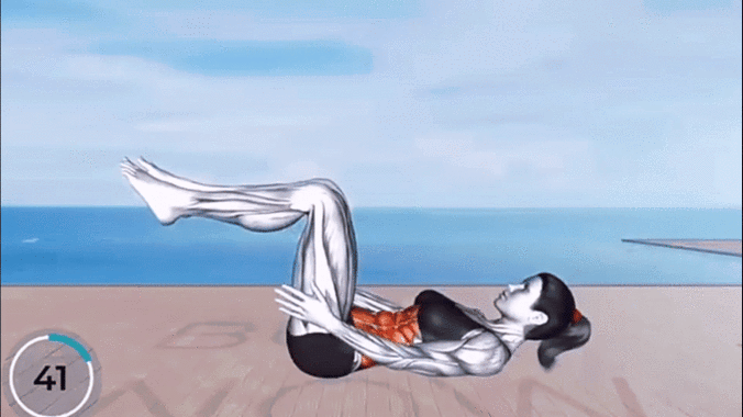 平躺抬腿能练腹肌吗_平躺抬腿练腹肌，注意别伤腰，结合卷腹更全面！