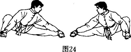 仆步的正确姿势照片_仆步练平衡 柔韧又强身