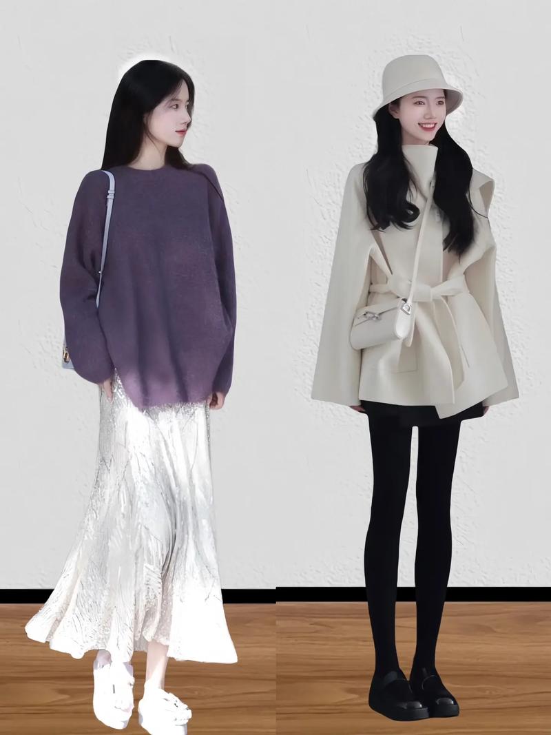 三十岁女人穿衣搭配_简约丝裙+开衫，穿出松弛高级感