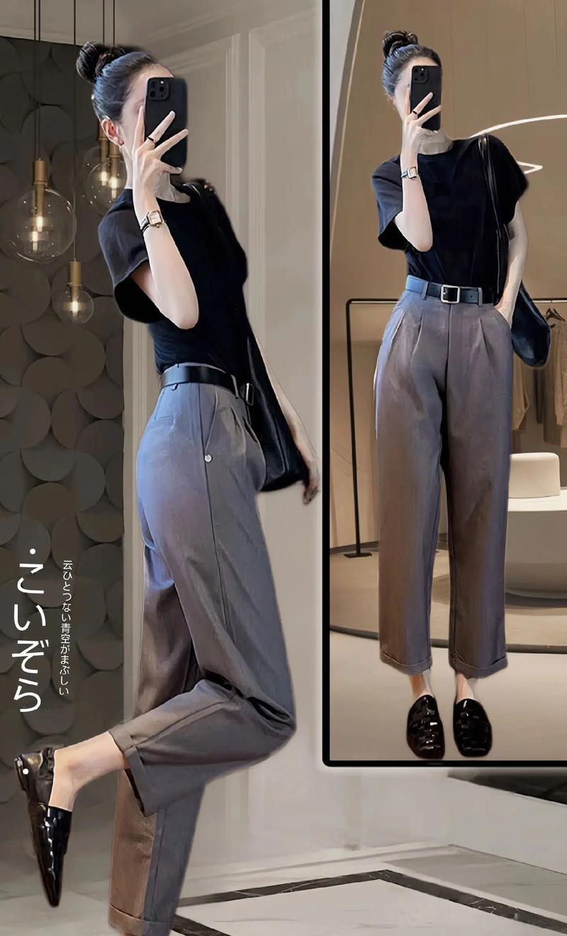 9分烟管裤搭配什么鞋_九分裤配多款鞋，百搭显腿长，休闲时尚！