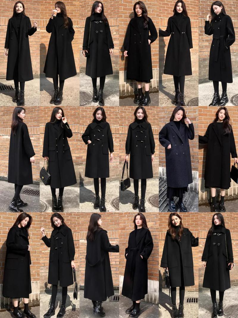 各种外套的搭配方法_选对面料显气质，大衣过膝三至五厘米，职场白蓝，鞋子中筒靴显气质，短款大衣适合小个子，配饰增加精致感