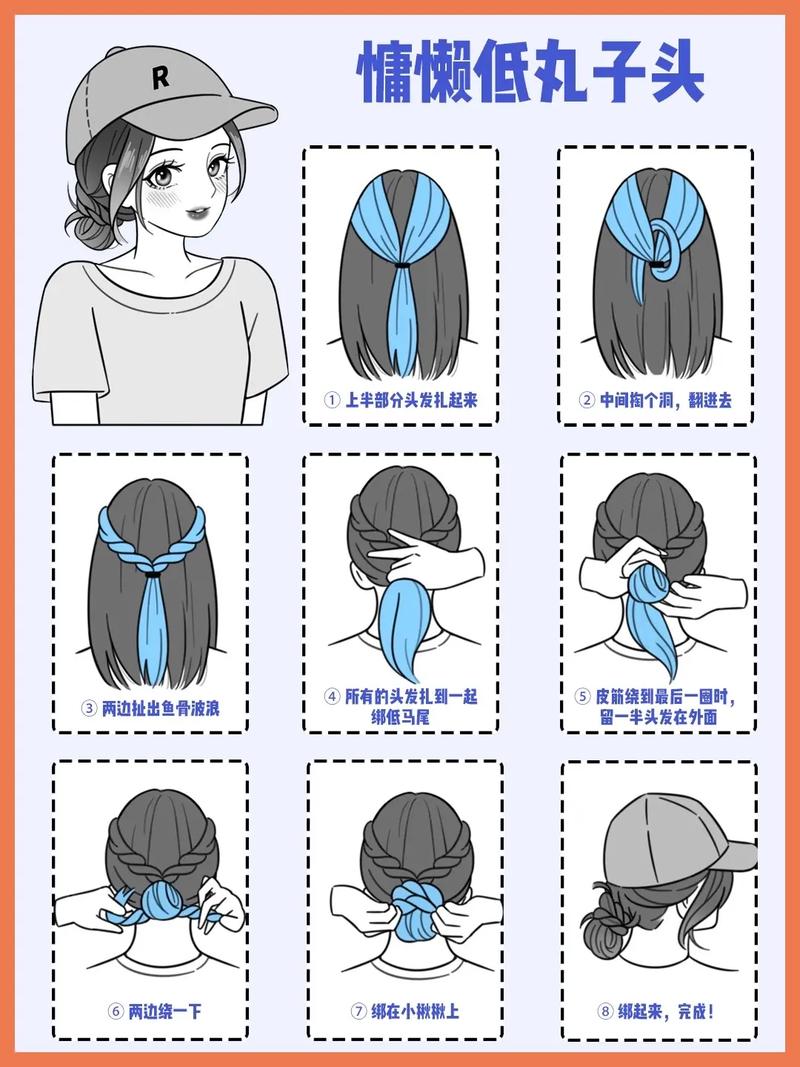 戴鸭舌帽怎么扎头发_各种发型搭配鸭舌帽，时尚又好看！
