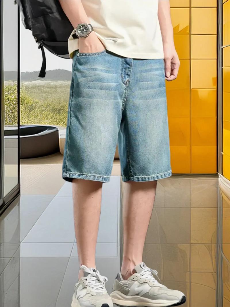 腿短的男人适合穿什么裤子_直筒九分微弹裤，显高又舒适