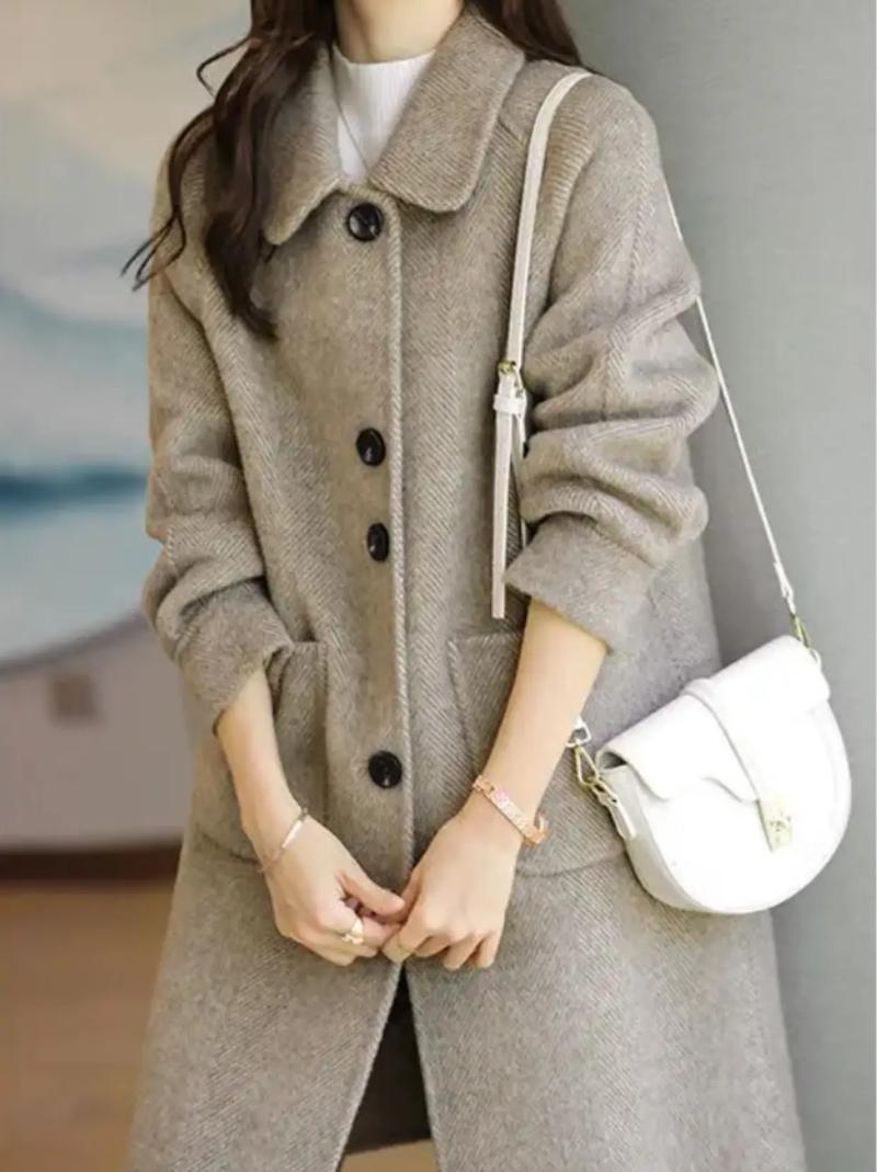 短中长款带领毛呢外套搭配_显瘦百搭，秋冬时尚必备！