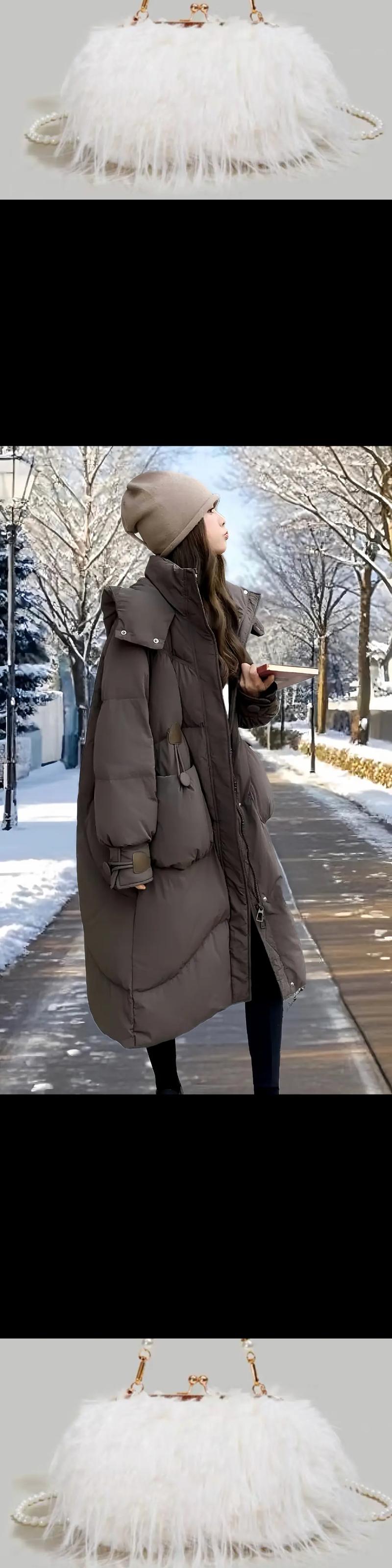 巧克力色羽绒服搭配_巧克力羽绒服时尚百搭,内搭白黑毛衣显高级,是冬季穿搭亮点 巧克力色羽绒服搭配_巧克力羽绒服时尚百搭,内搭白黑毛衣显高级,是冬季穿搭亮点