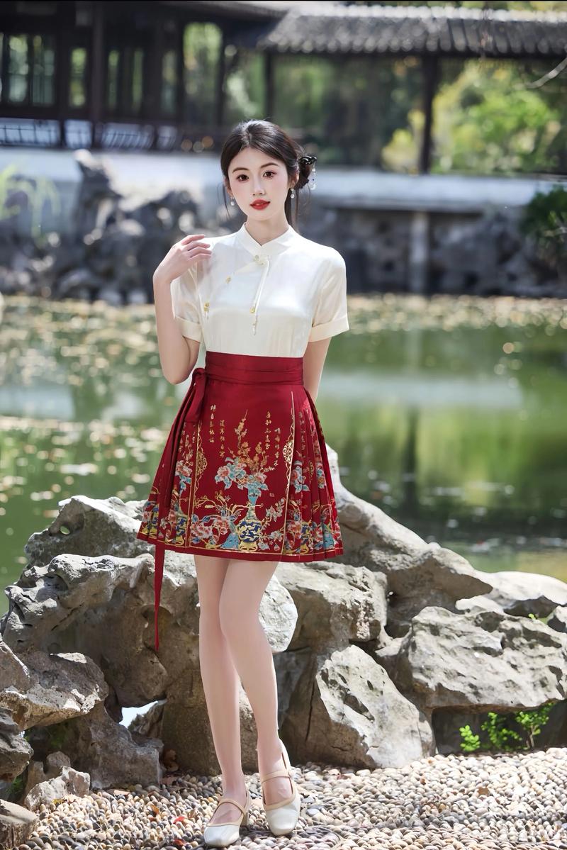 明制马面裙搭配什么上衣_马面裙百搭时尚，穿出古典韵味！