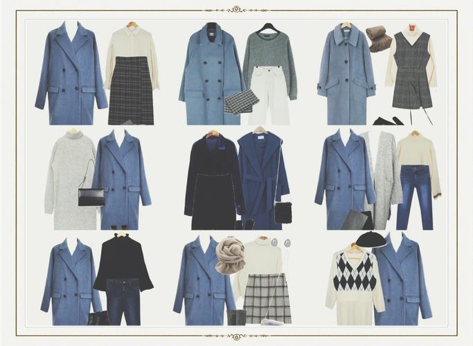 蓝外套配什么颜色的内搭_蓝外套搭内搭 百搭显质感，裤子牛仔裤或西裤可选