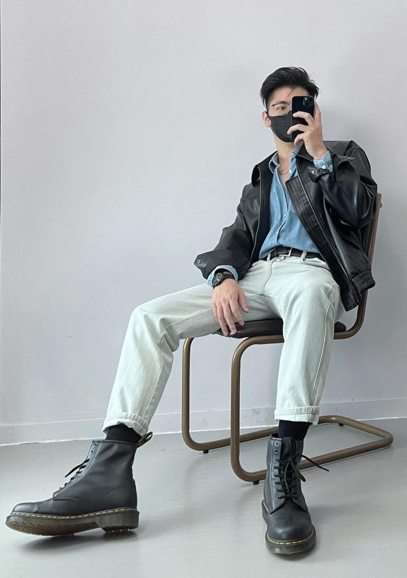 男马丁靴配什么裤子_马丁靴搭裤百变时尚