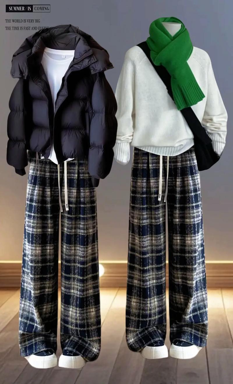 大格子毛呢裤搭配什么外套_格子裤搭外套,休闲时尚任你选! 大格子毛呢裤搭配什么外套_格子裤搭外套,休闲时尚任你选!