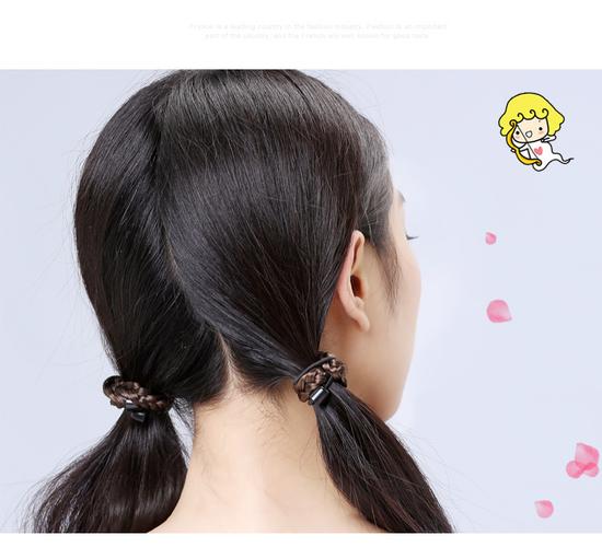 无头绳怎么扎头发_手指抓起绑丸子头，快速实用小技巧