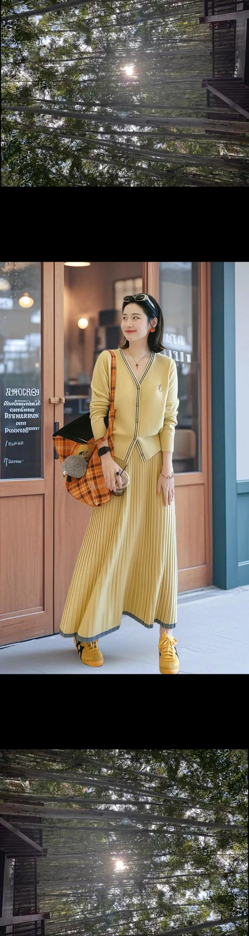 黄粉色上衣配蓝色蓬蓬裙好看吗_黄粉上衣配蓝裙,显瘦又时尚! 黄粉色上衣配蓝色蓬蓬裙好看吗_黄粉上衣配蓝裙,显瘦又时尚!